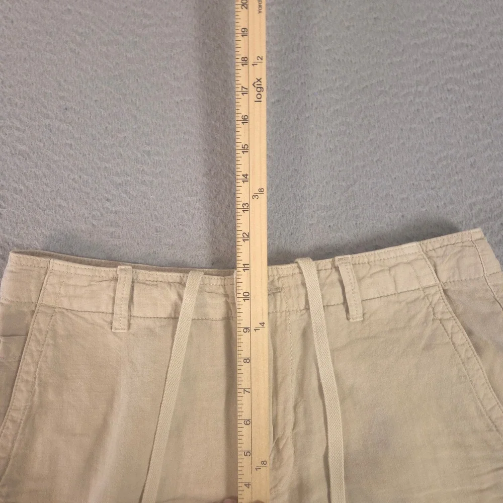 Lucky‎ Brand Shorts Mens 32 Newport Linen Drawstring Straight Leg Summer Khaki